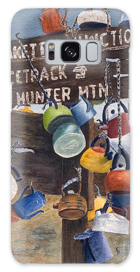 Teakettle Galaxy S8 Case featuring the painting Teakettle Junction by Karen Fleschler