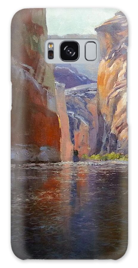  Galaxy Case featuring the painting Teapot Point Colorado River by Jessica Anne Thomas