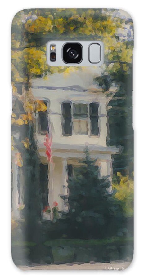 Ten Lincoln Street Galaxy Case featuring the painting Ten Lincoln Street, Easton, MA by Bill McEntee