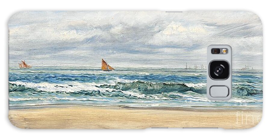 Seascape Galaxy Case featuring the painting Tenby by John Brett