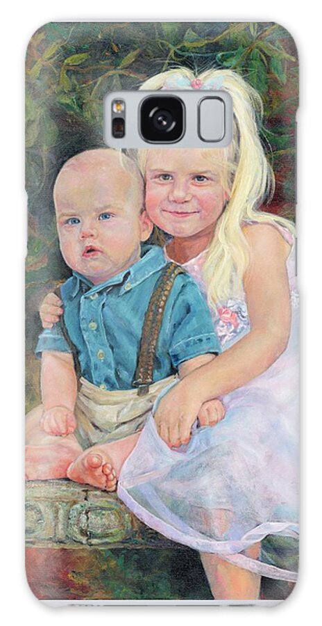 Painting Galaxy Case featuring the painting Tender Moments by Susan Hensel