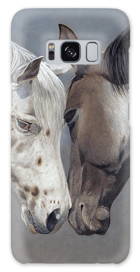 Horses Galaxy Case featuring the painting Tender Regard by Tammy Taylor