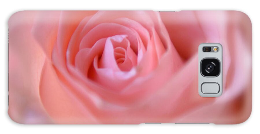 Pink Rose Galaxy Case featuring the photograph Tenderness of Pink Rose by Olga Hamilton