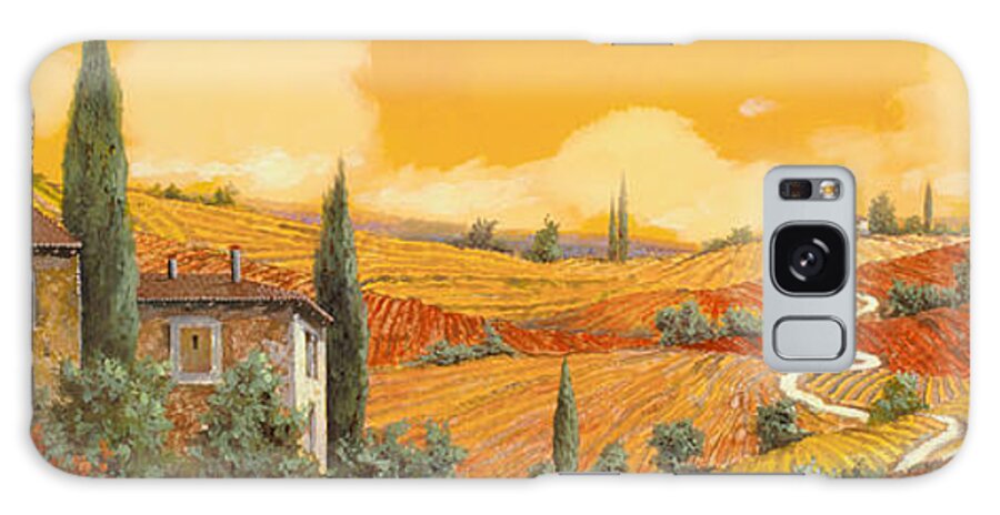 Tuscany Galaxy Case featuring the painting la terra di Siena by Guido Borelli