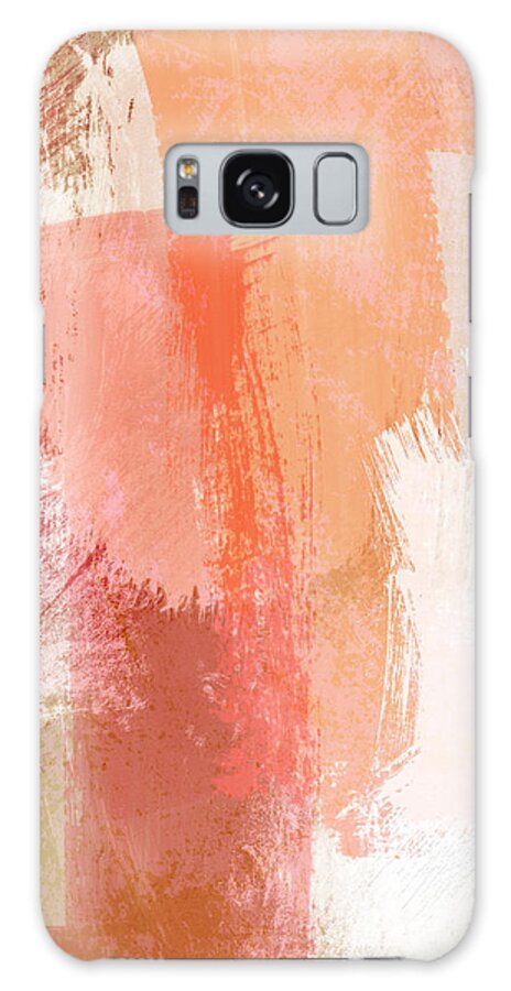 Abstract Galaxy Case featuring the mixed media Terracotta Abstract- Art by Linda Woods by Linda Woods