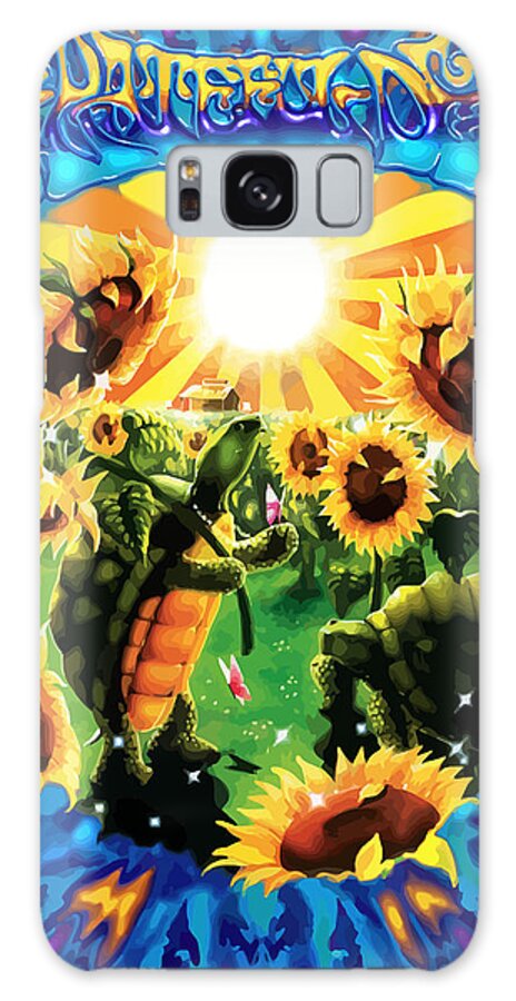 Grateful Dead Galaxy Case featuring the digital art Terrapin Sun Flowers by The Turtle