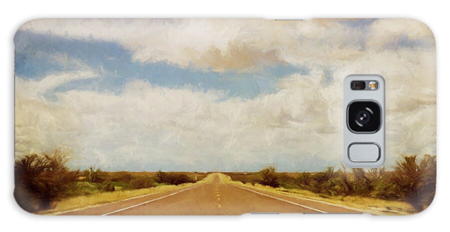 Scott Norris Photography Galaxy Case featuring the photograph Texas Highway by Scott Norris