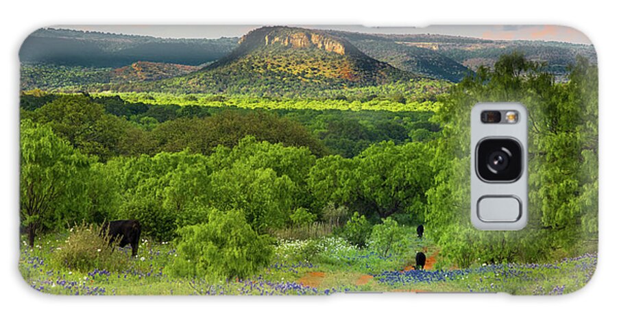 Texas Galaxy Case featuring the photograph Texas Hill Country Ranch Road by Darryl Dalton