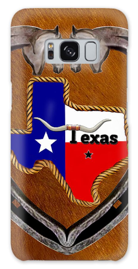 Horseshoe Galaxy Case featuring the digital art Texas Pride by Glenn Holbrook