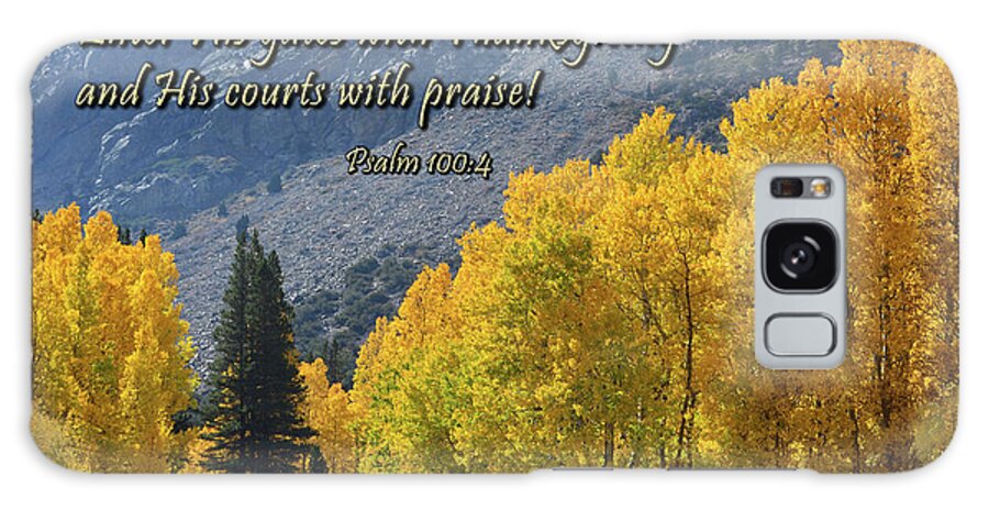 Scripture Galaxy Case featuring the photograph Thankful by Brian Tada