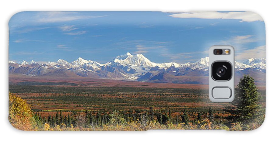 Alaska Galaxy Case featuring the photograph The Alaska Range From The Denali Highway by Steve Wolfe