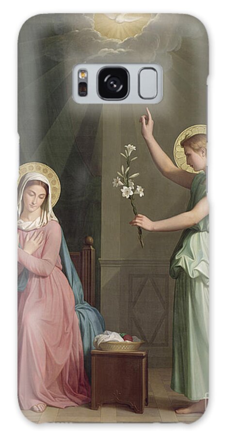 The Galaxy Case featuring the painting The Annunciation by Auguste Pichon