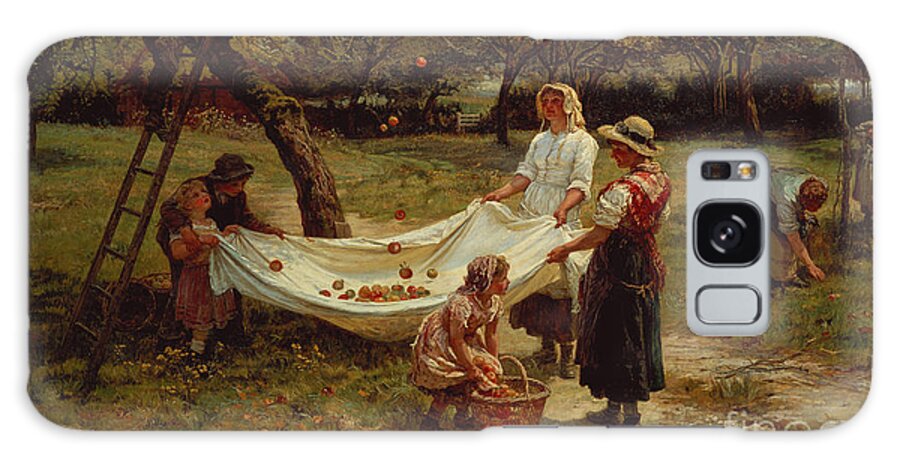 The Galaxy Case featuring the painting The Apple Gatherers by Frederick Morgan