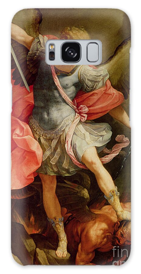 The Galaxy Case featuring the painting The Archangel Michael defeating Satan by Guido Reni