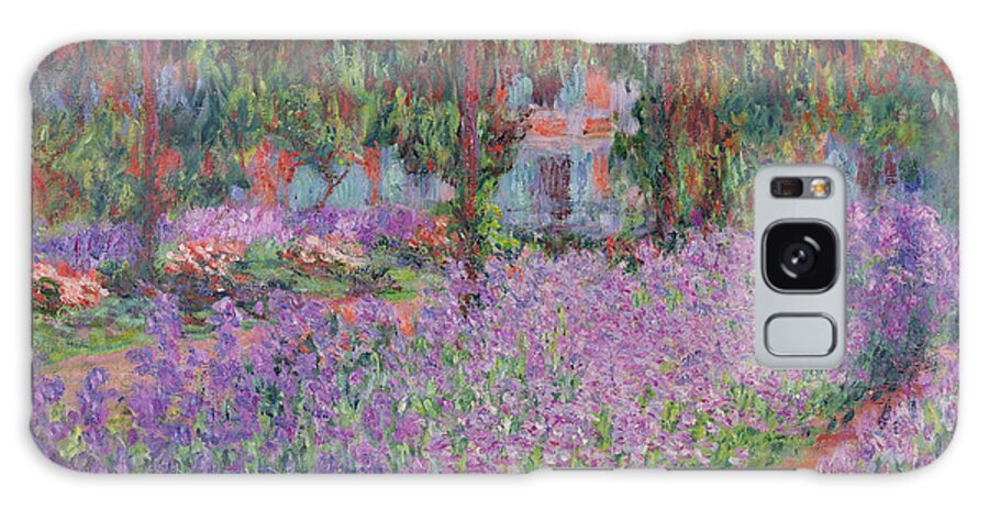 The Galaxy Case featuring the painting The Artists Garden at Giverny by Claude Monet