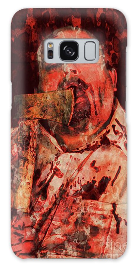 Zombie Galaxy Case featuring the digital art The Axe Killer by Mary Bassett by Esoterica Art Agency