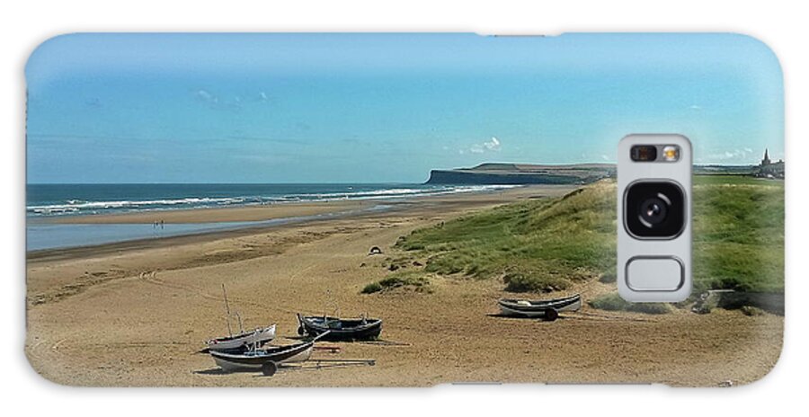 Marske By The Sea Galaxy Case featuring the photograph The Beach at Marske by the Sea by Jeff Townsend