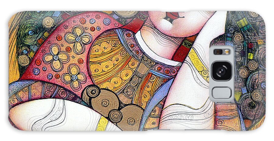 Art Galaxy Case featuring the painting The Beauty by Albena Vatcheva