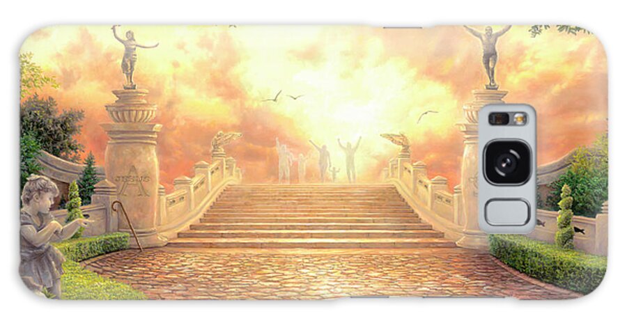 Heaven Galaxy Case featuring the painting The Bridge of Triumph by Chuck Pinson