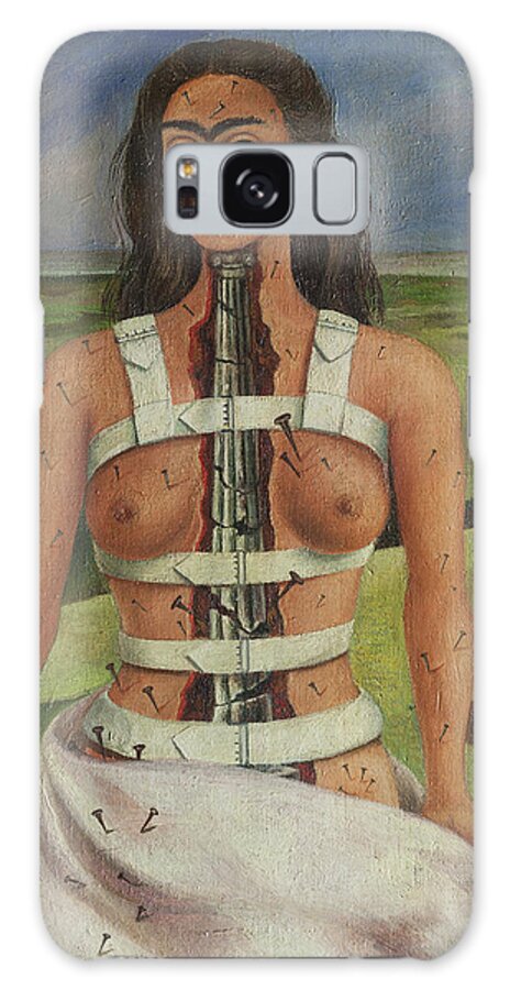 Frida Kahlo Galaxy Case featuring the painting The Broken Column by Frida Kahlo