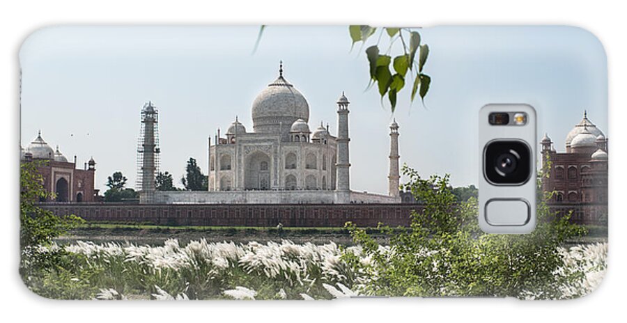Agra Galaxy Case featuring the photograph The Calm behind the Taj Mahal by Art Atkins