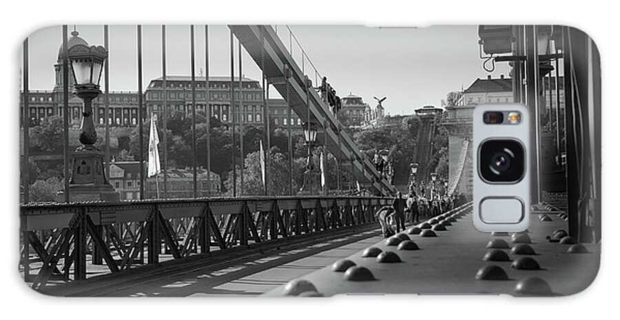 Chain Galaxy Case featuring the photograph The Chain Bridge, Danube Budapest by Perry Rodriguez