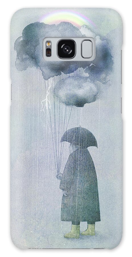 Clouds Galaxy Case featuring the painting The Cloud Seller by Eric Fan