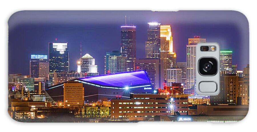 Minneapolis Galaxy Case featuring the photograph The colorful skyline of Minneapolis by Jay Smith