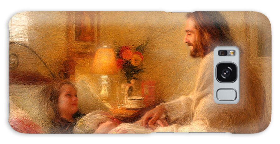 Jesus Galaxy Case featuring the painting The Comforter by Greg Olsen