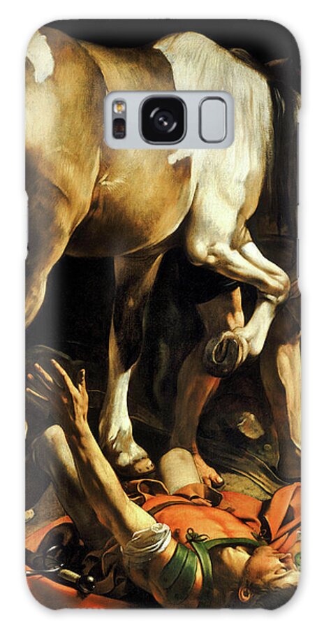 Caravaggio Galaxy Case featuring the painting The Conversion of Saint Paul by Caravaggio