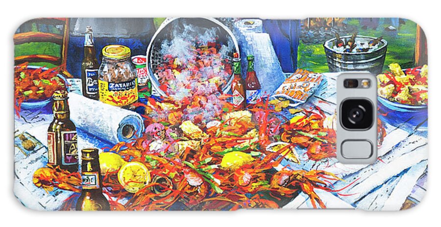 New Orleans Art Galaxy Case featuring the painting The Crawfish Boil by Dianne Parks