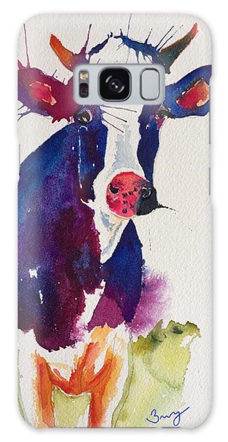 Farm Galaxy Case featuring the painting The Dairy Queen by Bonny Butler