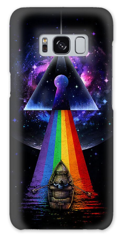 Pink Floyd Galaxy Case featuring the digital art The Dark Side of the Mystery by Enkel Dika