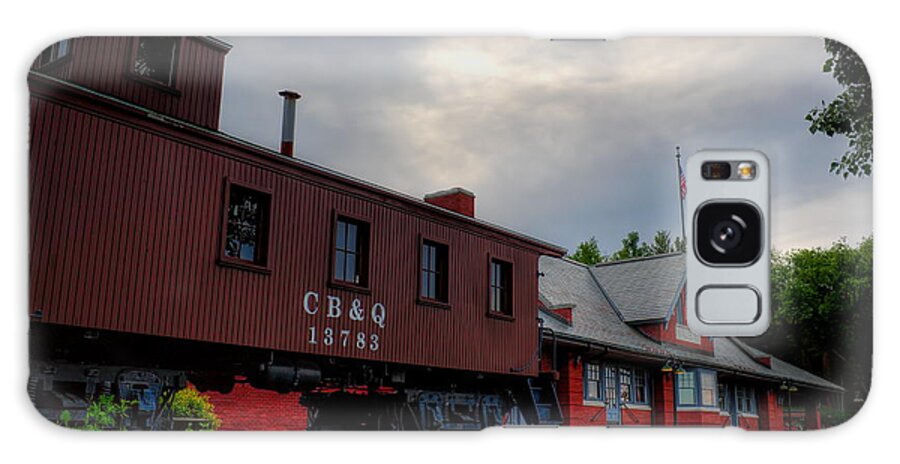 Railroad Galaxy Case featuring the photograph The Depot Under Cloudy Skies by Dale Kauzlaric