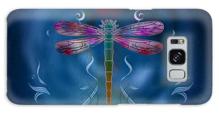 Dragonfly Galaxy Case featuring the digital art The Dragonfly Effect by Peter Awax