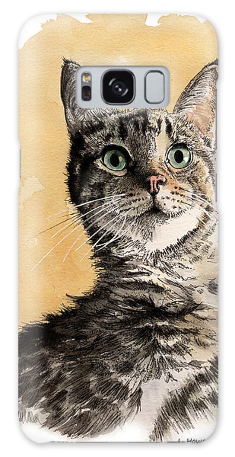Cat Galaxy Case featuring the painting The Earl of Australia by Louise Howarth