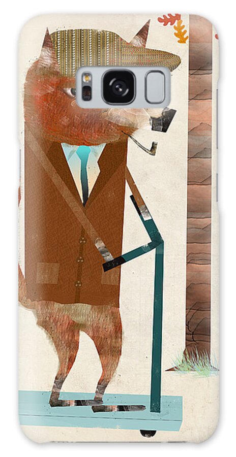 Mr Fox Galaxy Case featuring the painting The Eccentric Mr Fox by Bri Buckley