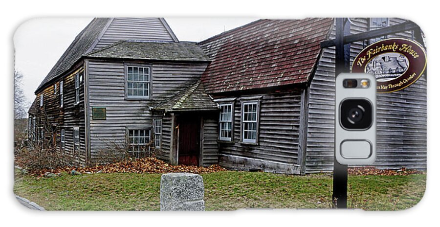 Historic House Jonathan Fairbanks Grace Lee Smith National Historic Landmark Colonial First Period  Galaxy Case featuring the photograph The Fairbanks House by Wayne Marshall Chase