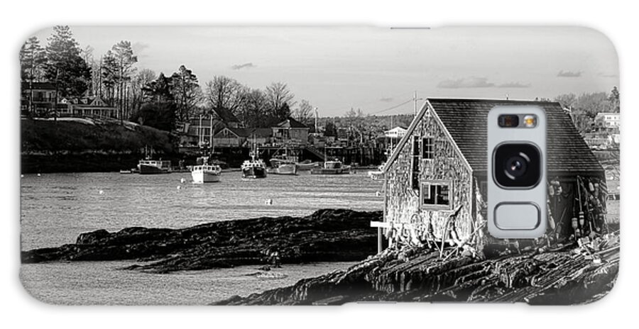 Bailey Galaxy Case featuring the photograph The Famous Lobsterman Shack on Mackerel Cove by Olivier Le Queinec