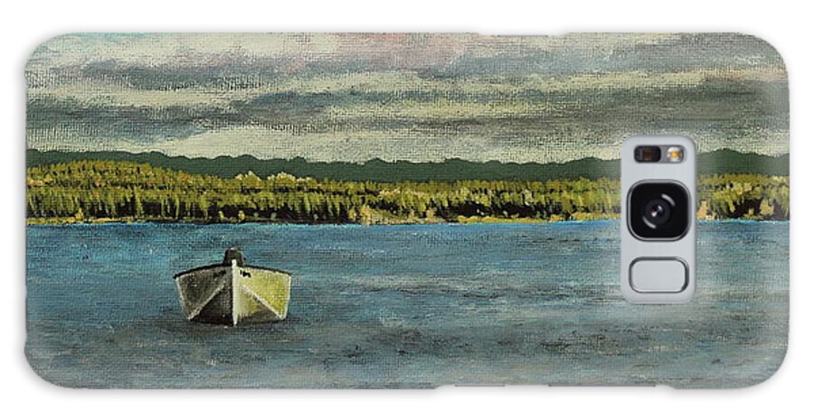 Labrador Galaxy Case featuring the painting The Far Shore by Thom Barker