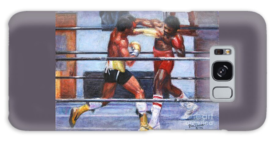 Rocky Balboa Galaxy Case featuring the painting The Favor - Rocky 3 by Bill Pruitt