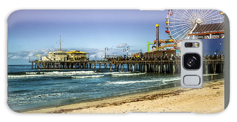 Santa Monica Pier Galaxy Case featuring the photograph The Ferris Wheel - Santa Monica Pier by Gene Parks