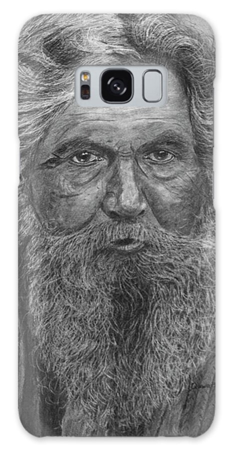 Man Galaxy S8 Case featuring the drawing The Folk Singer by Quwatha Valentine
