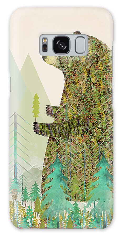 Forests Galaxy Case featuring the painting The Forest Keeper by Bri Buckley