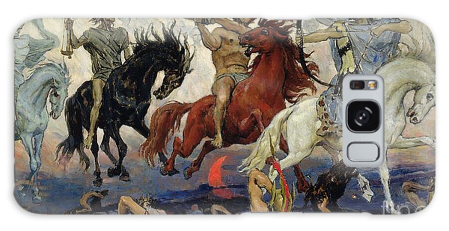 The Galaxy Case featuring the painting The Four Horsemen of the Apocalypse by Victor Mikhailovich Vasnetsov
