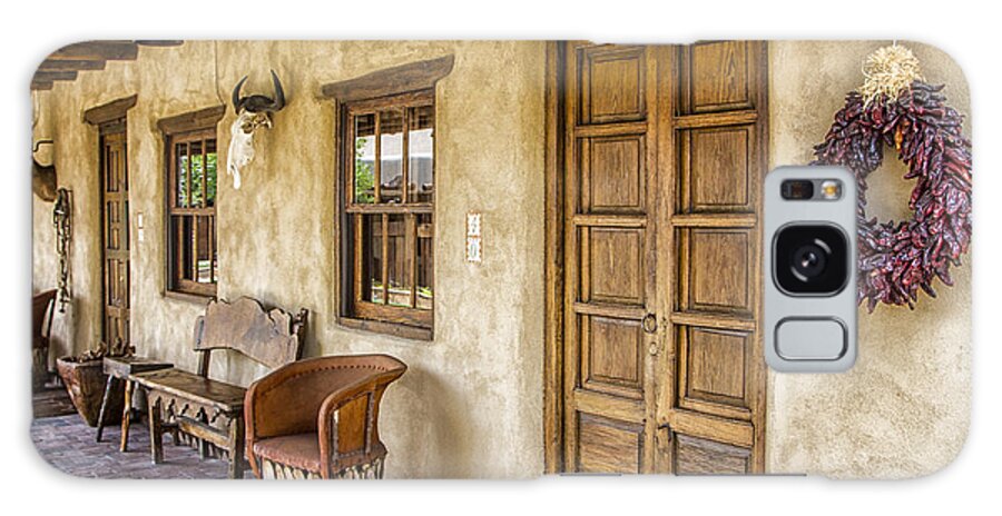 Gage Hotel Galaxy Case featuring the tapestry - textile The Gage Hotel by Kathy Adams Clark