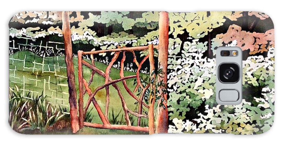 Gate Galaxy S8 Case featuring the painting The Gate by Beth Fontenot