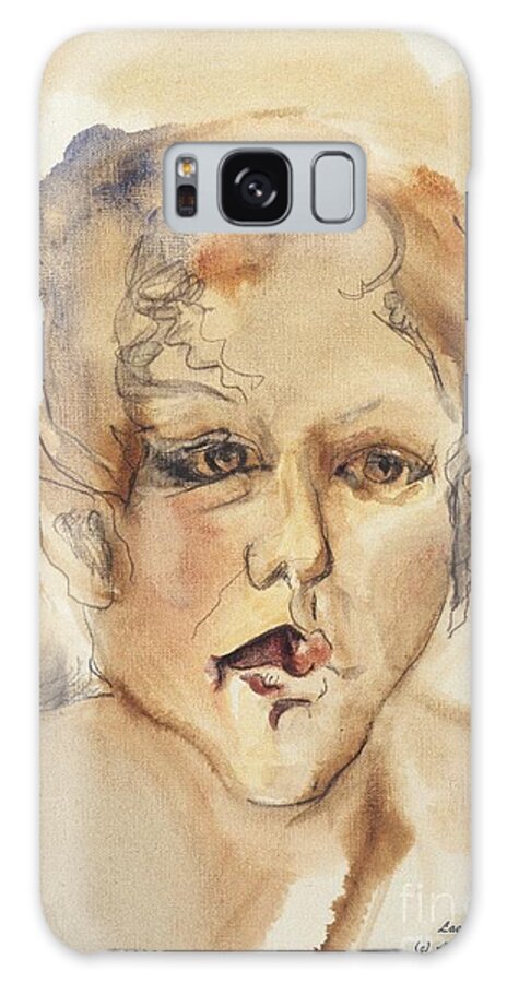Portraits Galaxy Case featuring the painting The Gentle Listener by Laara WilliamSen