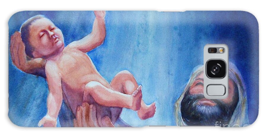 Jesus Galaxy Case featuring the painting The Gift by Marilyn Jacobson
