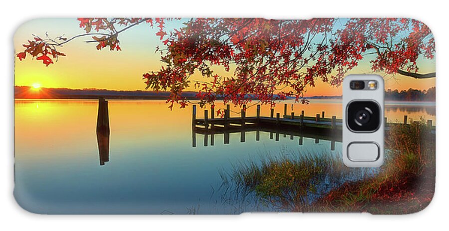 Photograph Galaxy Case featuring the photograph The Glassy Patuxent by Cindy Lark Hartman